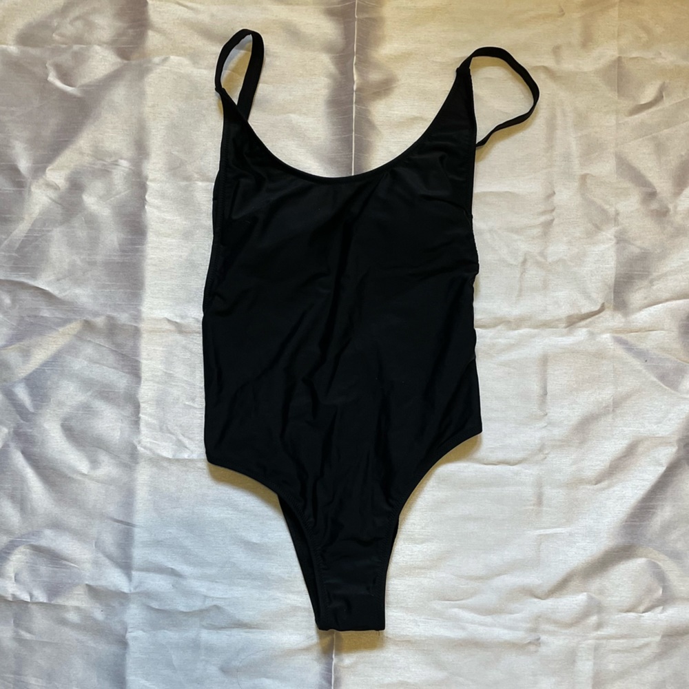 Black One Piece w/ Open Back